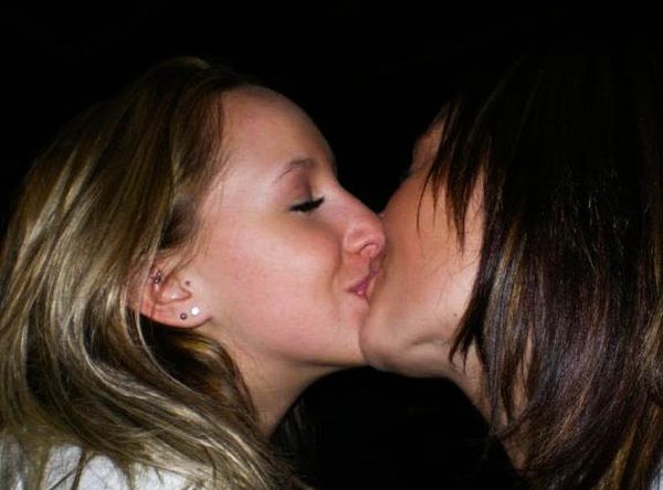 Girls kissing chubby