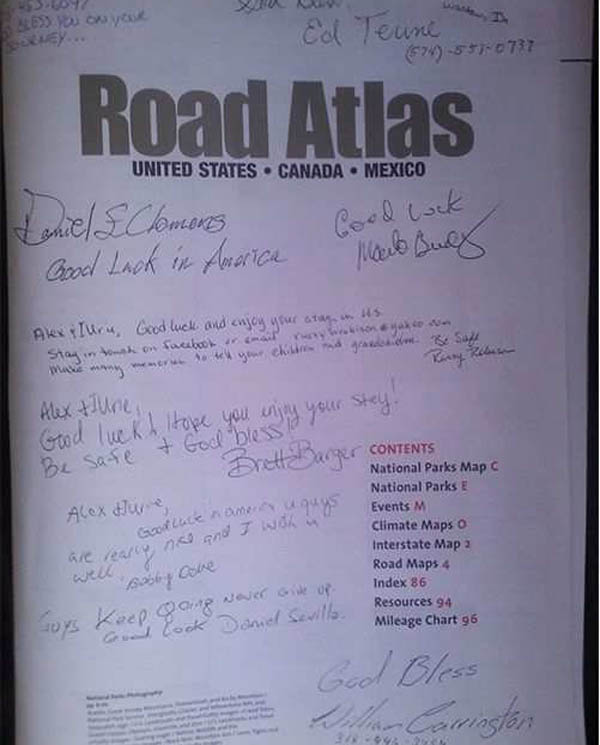 Road atlas USA